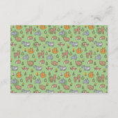 Aanvraag voor Baby shower van het boek Groene boss Informatiekaartje (Achterkant)