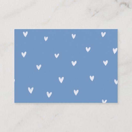 Aanvraag voor Baby shower van Teddy Bear Boy Informatiekaartje (Achterkant)