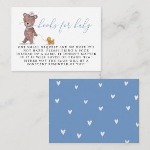 Aanvraag voor Baby shower van Teddy Bear Boy Informatiekaartje