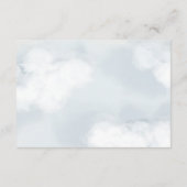 Aanvraag voor  beer baby shower informatiekaartje (Achterkant)