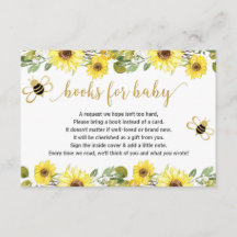 Aanvraag voor bijenboek baby shower voegt baby in