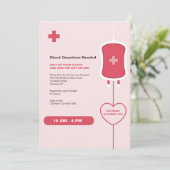 Aanvraag voor bloeddonormaand kaart (Staand voorkant)