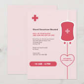 Aanvraag voor bloeddonormaand kaart (Voorkant / Achterkant)