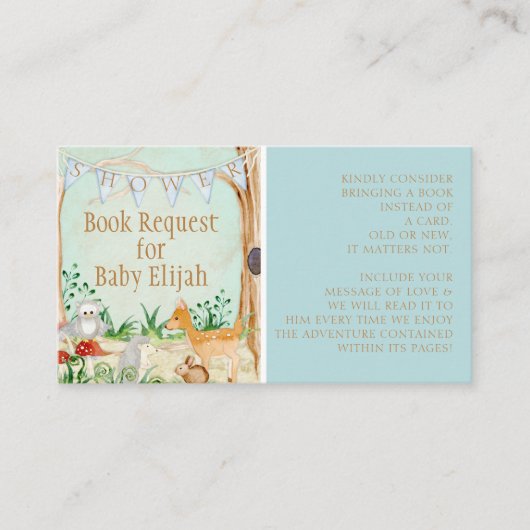 Aanvraag voor boomkor visitekaartje (Voorkant)