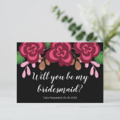 Aanvraag voor bruidsmeisje Zal je modern zijn Kaart (Staand voorkant)