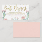 Aanvraag voor Fiesta Gold Calligraphy Book Invoege Informatiekaartje (Voorkant / Achterkant)