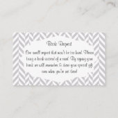 Aanvraag voor groen grijs Baby shower Informatiekaartje (Achterkant)