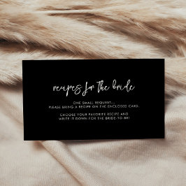 Aanvraag voor hedendaagse moderne zwarte ontvangst informatiekaartje