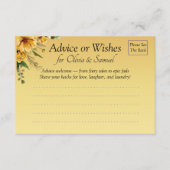 Aanvraag voor Huwelijkshints - Advieskaart (Voorkant)