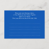 Aanvraag voor Huwelijkshints - Advieskaart (Achterkant)