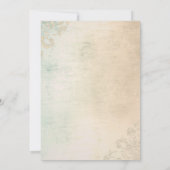 Aanvraag voor  klassieke bruiloft kaart (Achterkant)