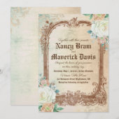 Aanvraag voor  klassieke bruiloft kaart (Voorkant / Achterkant)