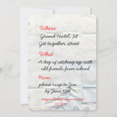 Aanvraag voor laptop en handschrift kaart (Achterkant)