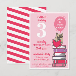 Aanvraag voor lezingen via Hot Pink Book Birthday Kaart