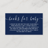 Aanvraag voor modern Baby shower Book Informatiekaartje (Voorkant)