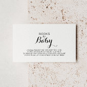 Aanvraag voor modern Baby shower kalligrafie Informatiekaartje