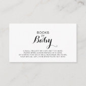 Aanvraag voor modern Baby shower kalligrafie Informatiekaartje (Voorkant)