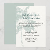 Aanvraag voor Tropische bruiloft Kaart (Voorkant / Achterkant)