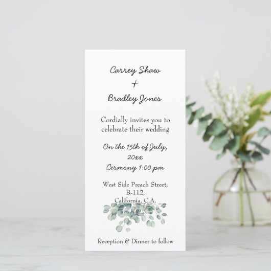 Aanvraag voor vaste bruiloft (Staand voorkant)