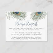 Aanvraag voor Vrijgezellenfeest van Peacock-doezel Informatiekaartje (Voorkant)