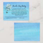 Aanvraag voor waterverf Hot Air-ballonboek Informatiekaartje (Voorkant / Achterkant)