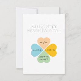 Aanvraagkaart van Parrain/Marraine-Trèpanels Bedankkaart