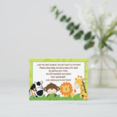 Aanvraagkaarten voor een veilige Oerwoud van het b Informatiekaartje (Staand voorkant)