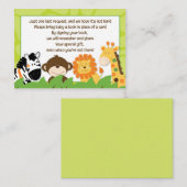 Aanvraagkaarten voor een veilige Oerwoud van het b Informatiekaartje (Voorkant / Achterkant)