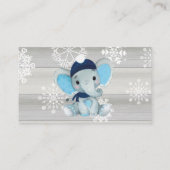 Aanvraagkaartje voor Navy Blue Elephant book Informatiekaartje (Achterkant)