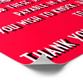 Aanvraagteken Poster (Hoek)