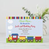 Aanvragen van de partij Choo Choo Train Trains Kaart (Staand voorkant)