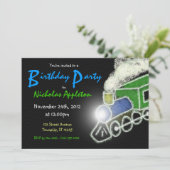 Aanvragen van de verjaardagsfeestdag voor motortre kaart (Staand voorkant)