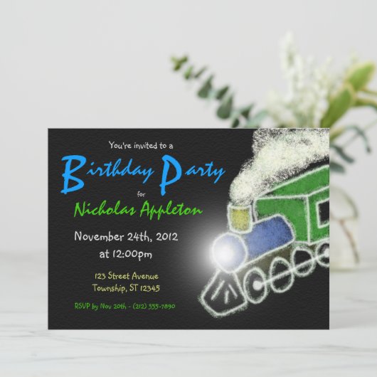 Aanvragen van de verjaardagsfeestdag voor motortre kaart (Staand voorkant)