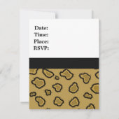 Aanvragen van de week van de Afdrukdag van Leopard Kaart (Achterkant)