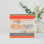 Aanvragen van stripes Stippen van de verjaardag Kaart (Staand voorkant)