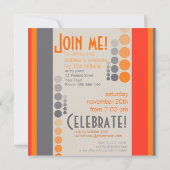 Aanvragen van stripes Stippen van de verjaardag Kaart (Achterkant)