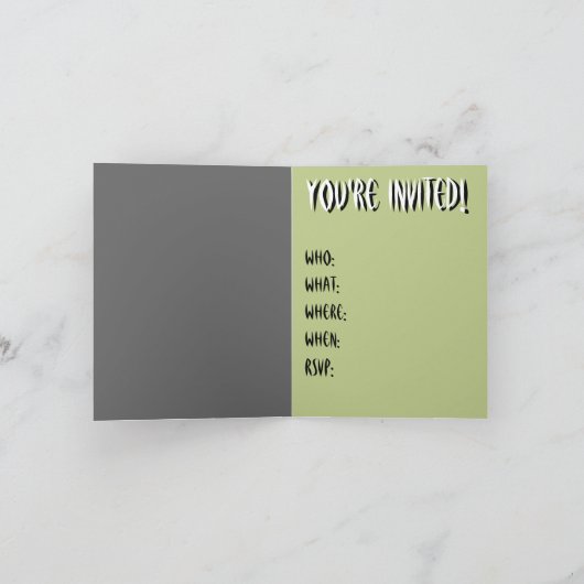 Aanvragen van Zombie Party - Aangepaste Kaarten (Binnen)