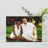 Aanvragen voor aangepaste bruiloft kaart (Staand voorkant)