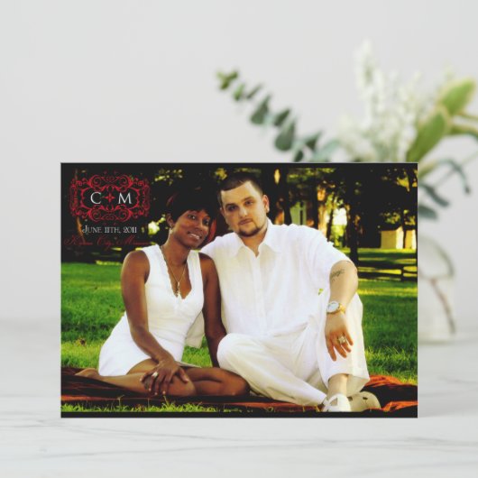 Aanvragen voor aangepaste bruiloft kaart (Staand voorkant)