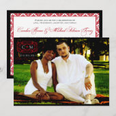 Aanvragen voor aangepaste bruiloft kaart (Voorkant / Achterkant)