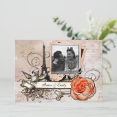 Aanvragen voor bruiloft in Parijs via PHOTO Kaart (Staand voorkant)