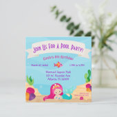 Aanvragen voor Mermaid Pool Party - Aangepaste ver Kaart (Staand voorkant)
