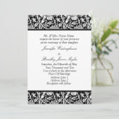 Aanvragen voor zwart-witbruiloft kaart (Staand voorkant)