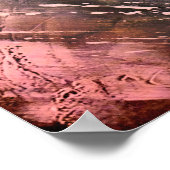 Aanvragende olifant — rood zien poster (Hoek)