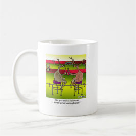 Aanvrager van een jachtvergunning koffiemok