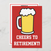 Aanvraging van de partij bij de pensionering kaart (Voorkant / Achterkant)