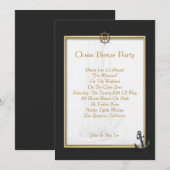 Aanvraging van Sail Ship Kaart (Voorkant / Achterkant)