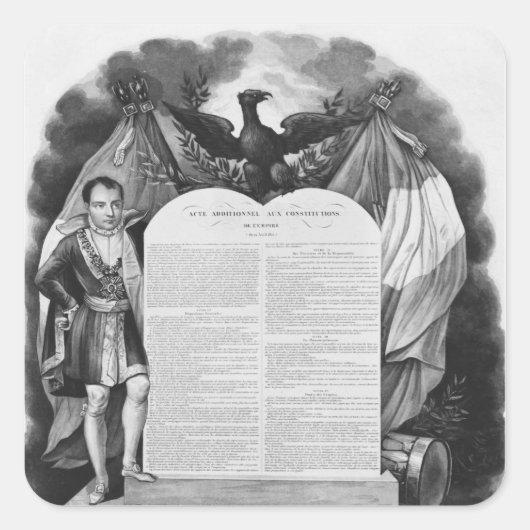 Aanvullend besluit van 22 april 1815 vierkante sticker (Voorkant)