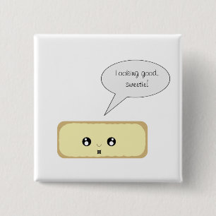 Aanvullende Donut-Button Vierkante Button 5,1 Cm