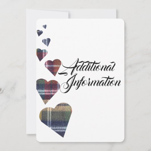 Aanvullende informatie over Tartan Kaart (Voorkant)